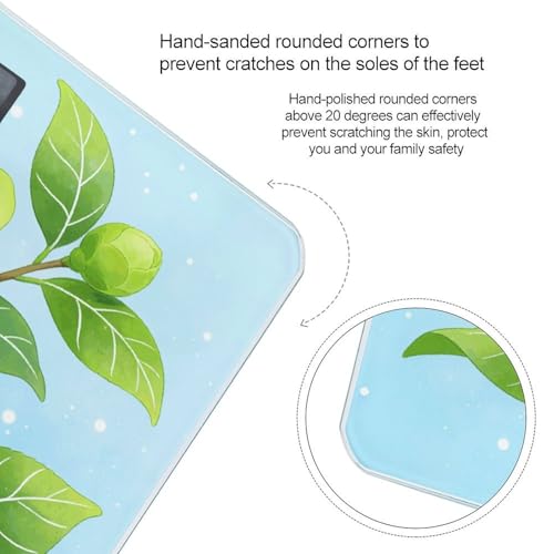 Báscula digital de baño Green Camellia Flower 180 kg miniatura 4
