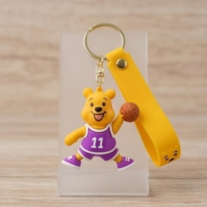 Image of Cute 3D Keychain | Keyring & Quirky Bag Charm | Hard Silicone, Unbreakable | Travel Essential | Kids Friendly | Strap & Bag Hook