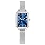 Silver Plated Mesh With Blue Dial|l8106g