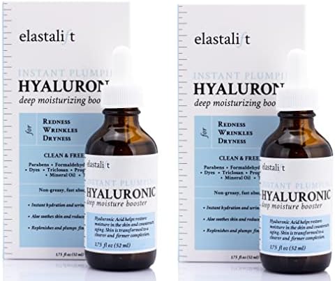 Elastalift Hyaluronic Acid Face Serum Skin Care Facial Moisturizer To Restore Skin, Anti Aging Face Serum For Wrinkles, Dark Spots, Fine Lines, & Dry Skin, 1.75 Fl Oz (Pack Of 2)