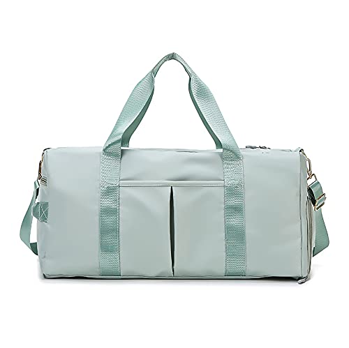 Sac de voyage femme pour week-end active vert et compartiment sport