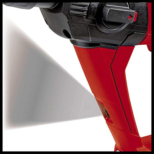 Einhell Accu Boorhamer TE-HD 18 Li-Solo Power X-Change (Li-Ion, 18 V, 1.2 J, Boorcapaciteit In Beton 12 Mm, Sds Plus Opname, Led Verlichting, Zonder Accu En Lader), Zwart, Rood