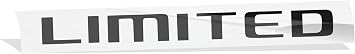 Reflective Concepts 2021-2025 Jeep Grand Cherokee L Limited Liftgate Emblem Overlay Decal Stickers - Color Flat Black