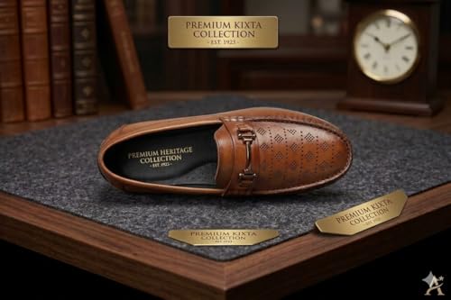 Image of Classic Driving Loafer, Full-Grain Leather, Slip-On, Perforated, Non-Slip Sole, Men's
