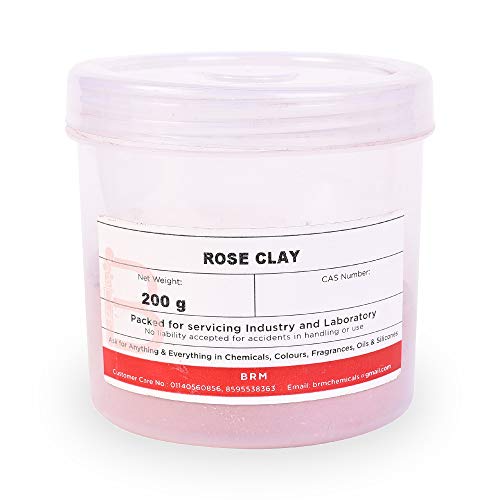 BRM Herbals Rose Clay Powder – Pink Clay 200 Grams For Facemask, DIY Beauty Products, Make Up, Cosmetics, Soap Making & Personal Care For Face, Hair, Body BRM Herbals Rose Clay Powder – Pink Clay 200 Grams For Facemask, DIY Beauty Products, Make Up, Cosmetics, Soap Making & Personal Care For Face, Hair, Body