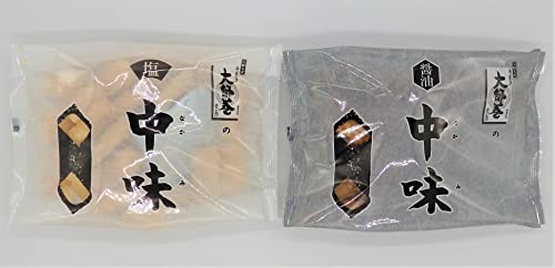 大師巻 中味 自宅用 醤油味 塩味 各1袋 醤油味100g 塩味85g 川崎名産 川崎大師 せんべい なかみ 海苔巻き お中元 お土産 だいしまき 大師巻き 大師のサムネイル