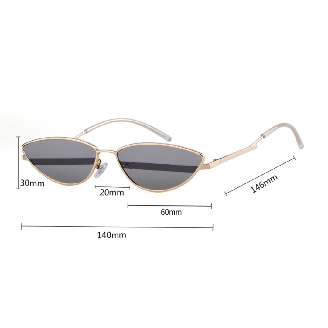Occhiali da sole da donna vintage cat eye da uomo
