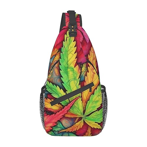Sac à bandoulière multicolore léger pour éviter les poches pleines et voyager les mains libres