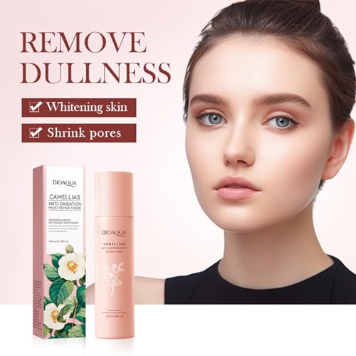 Skincare Gift Set For Teenage Girls, Camellia Extract Skin Care Sets & Kits With Cleanser-Serum-Toner-Cream-Facial Kit - Image 4