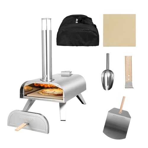 Four à pizza portable à gaz et bois George Foreman avec sac et pagaie inclus