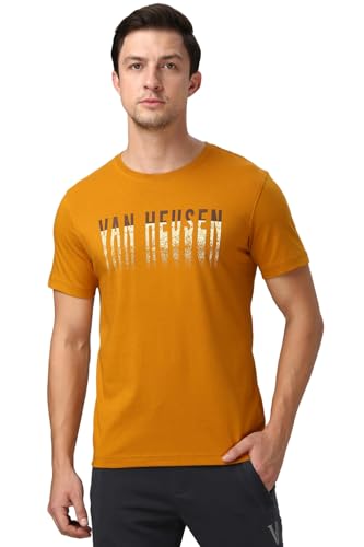 Image of Van Heusen Men's Athleisure Graphic T-Shirt - Comfortable Crew Neck| Soft Breathable Cotton Blend | Casual Wear Style | Summer Favorite | Style 60054