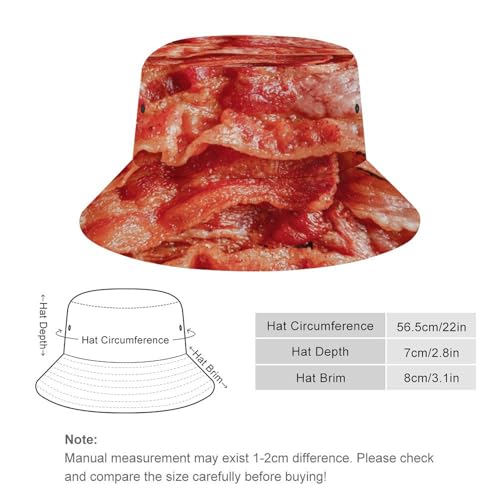 Image of Food Golden Corn Bucket Hats Unisex Washed Cotton Lightweight Outdoor Summer Beach Sun Hats Men Women Bucket Hat for Travel