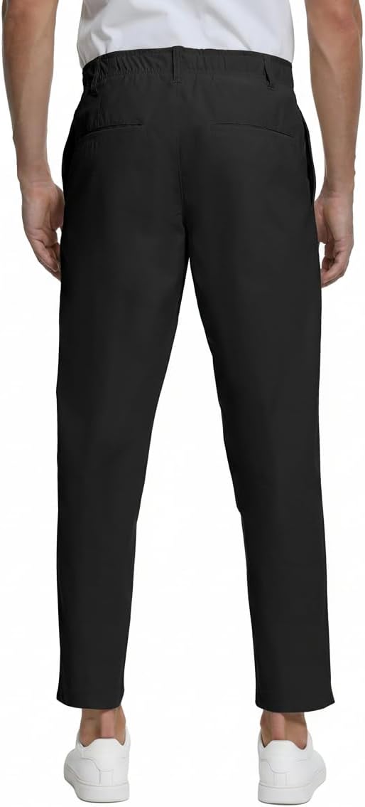 Foucome Men's Golf Pants Slim Fit Work Dress Pants 30“ Lightweight Casual Travel Slacks with Pockets - Image 6