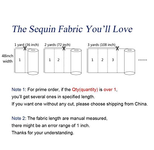 ShinyBeauty 1 Yard Black Fabric by The Yard, Sequin Fabric for Sewing, Glitter Fabric, Sequin Material by The Yard, Clothing Making Embroidered Evening Dress Home Table Cloth Decor Sewing