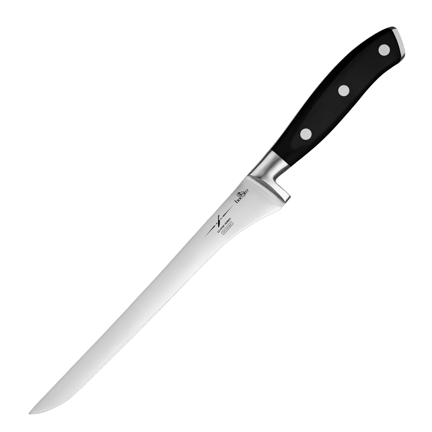 BUESTO Japanese Filleting Knife - 8 inch Ultra Sharp Boning Knife with 7Cr18MoV High Carbon Stainless Steel Blade - Professional Fillet Knives for Meat, Poultry & Fish Preparation – Gift Box