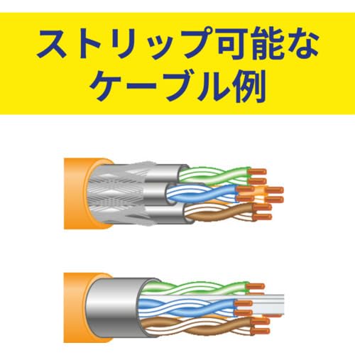 JOKARI 30161 Entmanteler für Netzwerkkabel mit dünner Auߟenisolierung, weiss L 124 x B 35 x H 25 mm