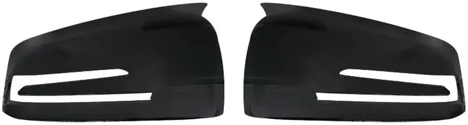 Rearview Side Mirror Cover Caps 2-Piece Compatible with Motorcycle Parts W176 W246 W204 W212 W221 C117 X204 X156 for Carbon Black Mirror Shell Lid(Carbon Fiber Pattern)