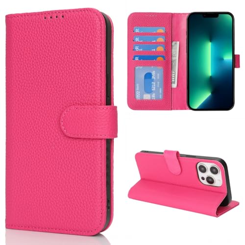 Coque iPhone 13 Pro Max anti-RFID étui portefeuille magnétique en cuir