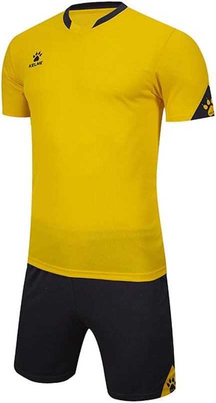 KELME Men Team Soccer Jersey and Shorts, Youth Shirts Soccer Uniform Kit, Adult Indoor Turf Sport Outfit