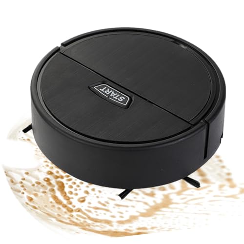 Birtern ‎16x16x5cm Robot Aspirapolvere | Auto Mop Lavatrice, Robot Aspirapolvere Mop Power-Lifting Aspirazione Multi-Superfici Pulizia Smart Navigation per la Casa