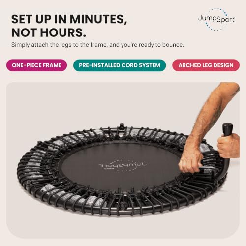 JumpSport 39” PRO Fitness Trampoline for Adults, Model 370 PRO - image 7