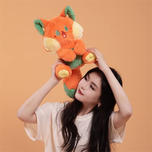 Qcotng Fox Stuffed Animal Cute Plush Toy With Big Tails Soft Stuffed Animals For Boys And Girls Birthday Gift For Kids(19 Inch Yellow) #TOP4