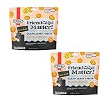 Primal Beef Jerky Dog Treats Made with Beef Bone Broth, FriendChips Matter Chewy Dog Treat, 4 oz (Pack of 2)