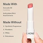 Honest Beauty Moisturizing Vegan Tinted Lip Balm | Antioxidant-rich Acai Extracts + Avocado Oil | Paraben Free + Cruelty Free | Dragon Fruit - Image 5