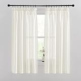 cortinas urrutia xalapa Material: Las cortinas están hechas de 100% poliéster y tienen un aspecto de lino. La superficie es una textura cruzada vertical. Por eso, a diferencias de otras cortinas visillos, estas cortinas son más gruesas y suave.