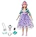 Produktbild Barbie GML77 - Prinzessinnen-Abenteuer Daisy-Puppe mit Mode (ca. 30 cm), kurvig und mit pinken Haaren, mit Kätzchen, Diadem, 2 Paar Schuhe und Accessoires, für Kinder von 3 bis 7 Jahren