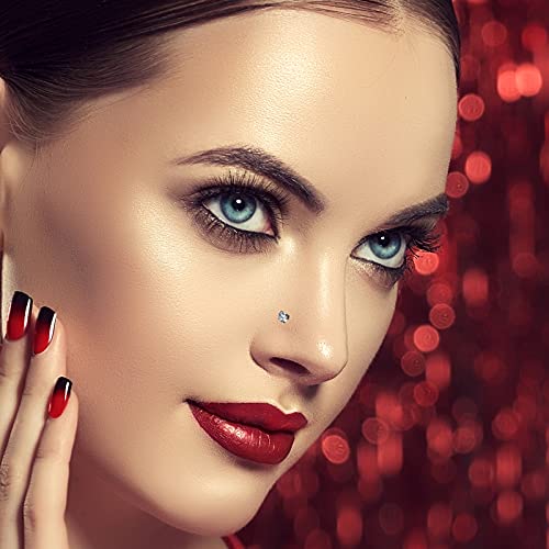 image for ONESING 36 Pcs Nose Rings - Hoops, L Shape, Studs, Hypoallergenic Stai