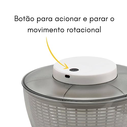 Secador de Saladas Centrífuga Automática 4,5 Litros Prana