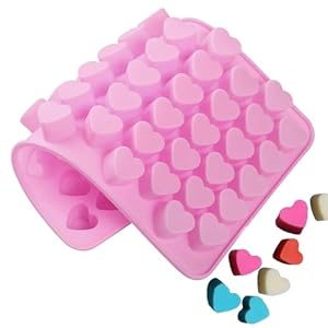 JOYVOX Romantic Heart Shaped Ice Cube Tray – Durable Silicone Mold for Love-Shaped Ice Cubes