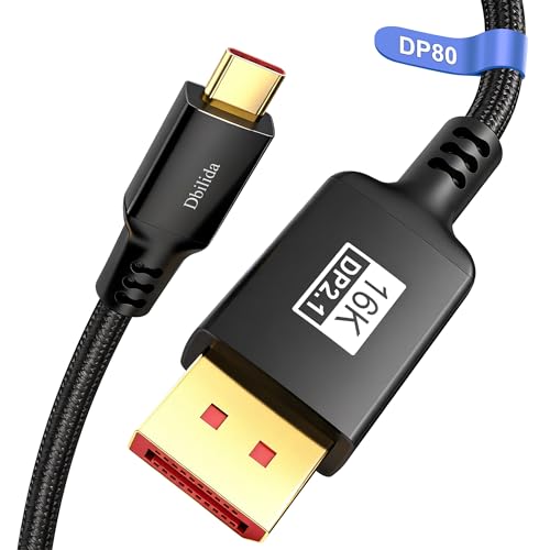 Cable USB C a DisplayPort 2.1 bidireccional para eliminar parpadeos en 4K 960Hz