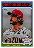 2024 Topps Heritage Baseball #21 Zac Gallen SP Arizona Diamondbacks Official MLB Trading Card (Stock Photo Shown, Card in Near Mint to Mint Condition)