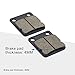 GOOFIT Brake Pad Set Replacement for Carter Master Tomberlin American 150cc 200cc 250cc 300cc ATV Quad Dirt Pit Bike Buggy Go kart Motorbike