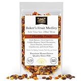 Traina Home Grown Baker’s Dried Fruit Medley - Raisins, Apricots, Peaches, Nectarines, Pears, Sweetend Cranberries - Non GMO, Gluten Free, Vegan, Healthy Real Fruit Snack in Resealable Pouch (2 lbs)