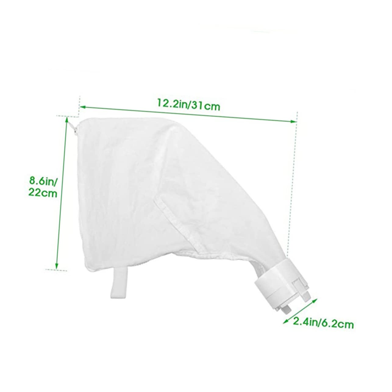 BESPORTBLE 360/380 Pool Strainer Bags 2 Reusable Bags for Cleaners High-tensile Strength Easy to Install Cleaning Net
