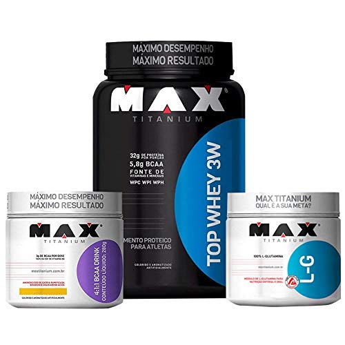 Top whey 3w C/de Avelã + Glutamina + Bcaa Drink Laranja