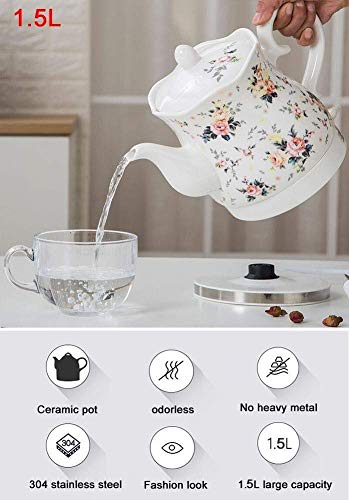Hervidor eléctrico SEYFI 1.5L 1350W inoxidable miniatura 2