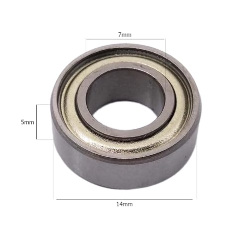 Plus de vibrations avec le roulement 687ZZ en acier chromé durable