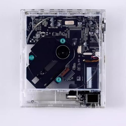 Przezroczysty odtwarzacz CD Bluetooth, muzyczna dekoracyjna ramka na zdjęcia, wyświetlacz LED, wyjście słuchawkowe stereo 3,5 mm, pasuje do płyt 12 cm lub 8 cm, do korytarza