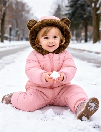 BFUSTYLE Baby Boy Snowsuit Long Sleeve Infant Coat 0-24 Months Winter Suit Newborn Puffer Jacket With Hooded2