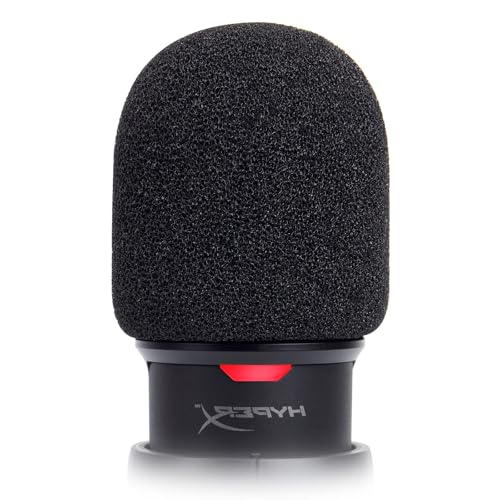 SUNMON Compatible avec HyperX SoloCast - Microphone Filtre anti-pop, Réduction du bruit Gaming Mic Foam Covers Mic Foam Cover Pop Filter White