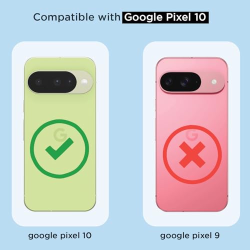 Image of Amazon Basics Back Cover for Google Pixel 10 5G Mag-Safe Shockproof PC + TPU Protective Case Magnetic Support Bumper Case (Transparent Mag-Safe)
