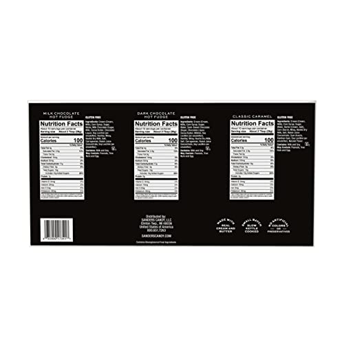 image for Sanders Sundae Best Gourmet Dessert Topping Gift Box - All-Natural, 4 