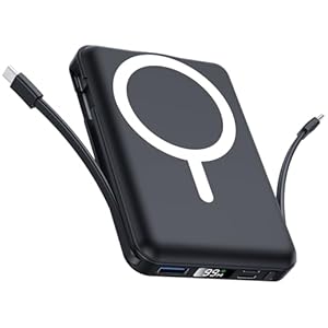 for Magsafe Portable Charger – 10000mAh Battery Pack for Magsafe with USB-C Cable and PD 20W USB C Fast Charging LED Display, Magnetic Wireless Power Bank for iPhone 17/16/15/14/13/12/Pro/Pro Max