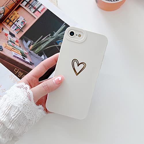 Coque iPhone 6 avec protection caméra et silicone antichoc blanc