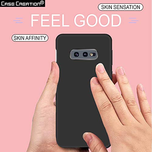 Image of Case Creation Luxurious OG Series for Samsung Galaxy S10e Case Cover,Anti-Dirty Slim Case Frosted Matte Cute Candy TPU Raised Bezel (Splash of Color) Back Cover for Samsung S10e -Black