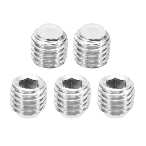 PATIKIL M12x10mm Nylon Tip Grub Screw
